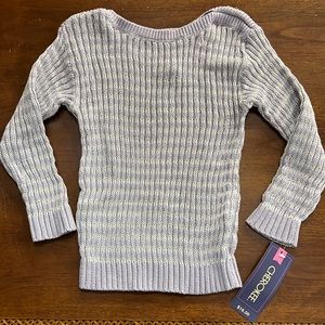 Cherokee Lavender and Gray Sweater Girl’s 18 months NWT